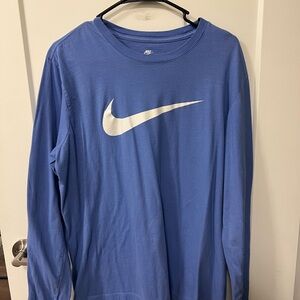 Nike Blue Long Sleeve Shirt